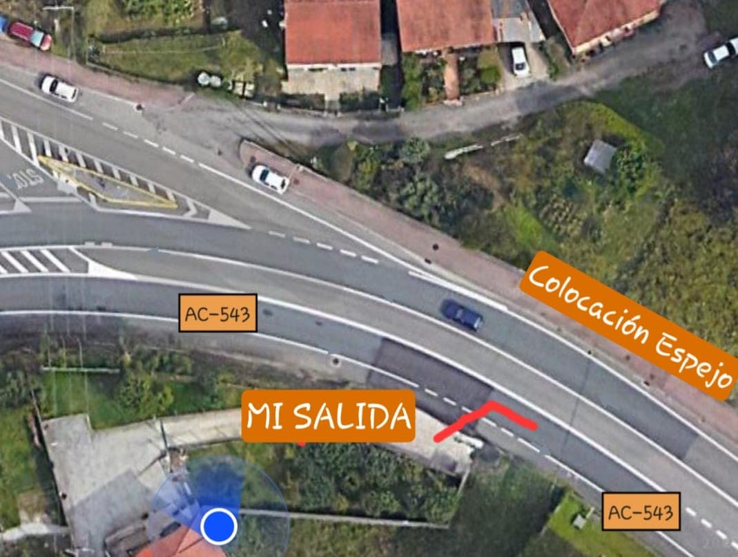 “Salimos a ciegas”: vecinos de Laraño alertan del riesgo de accidente grave en la AC-543