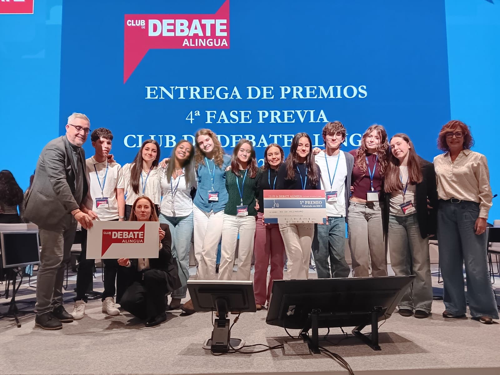 A final do Club de Debate Alingua 2026 chega a Bertamiráns con alumnado de oito institutos