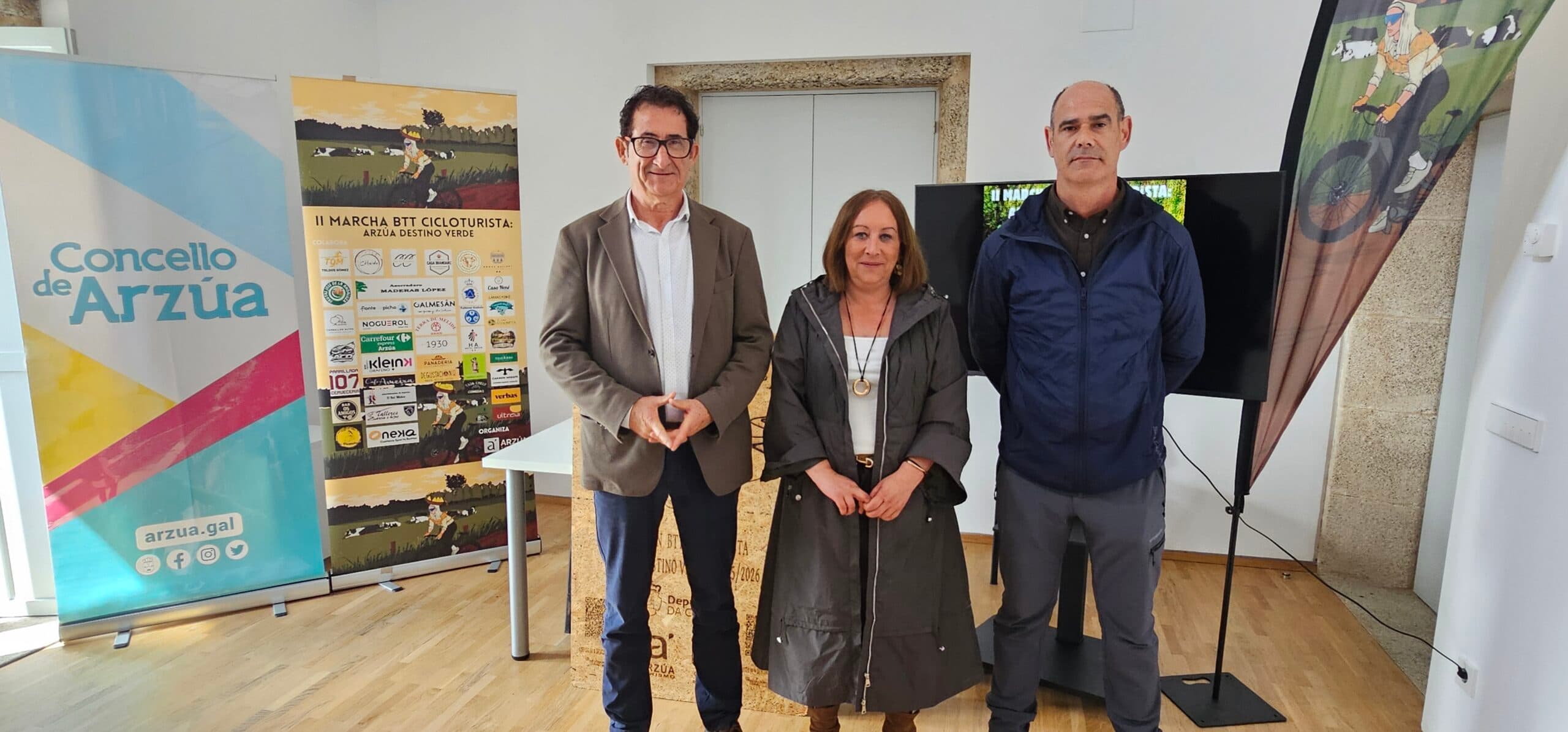 Arzúa presenta a II Marcha Cicloturista BTT Arzúa Destino Verde con tres percorridos