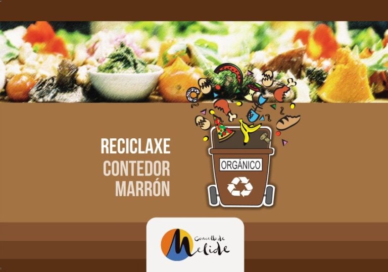 Melide inicia a implantación do contedor marrón para a recollida de residuo orgánico