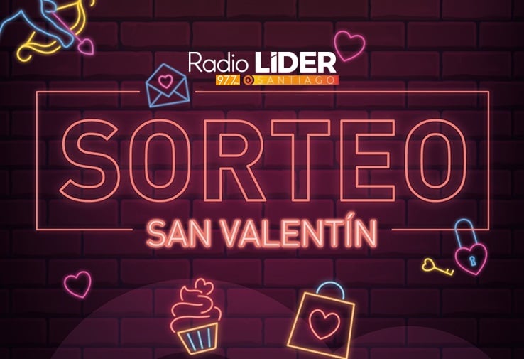Sorteo de regalos por San Valentín en Radio Líder Santiago (97.7 FM)