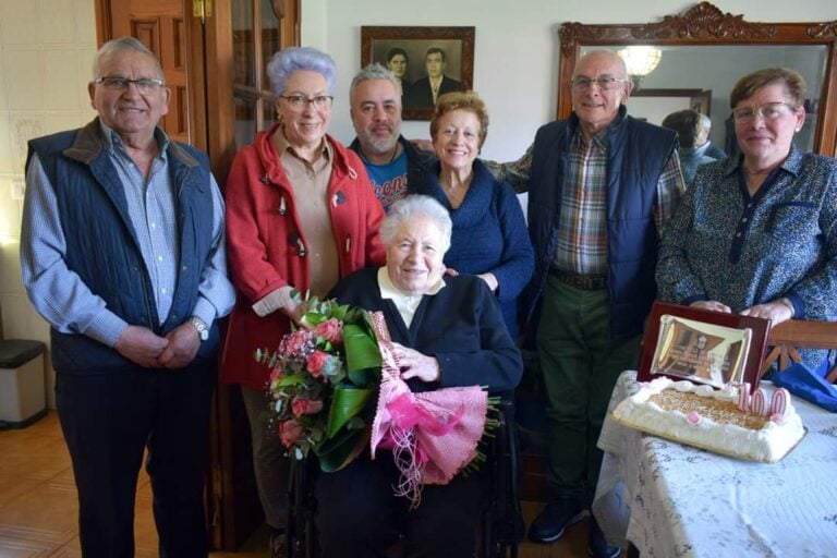 Benilde Castaño, vecina de Valga, cumple 100 años