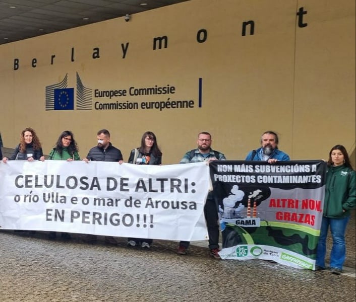 Organizacións ecoloxistas solicitan á UE que non financie a macrocelulosa de Altri
