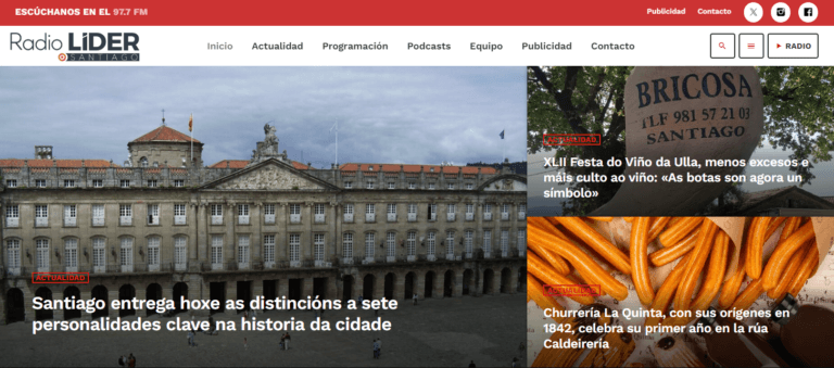 Más de 30.000 personas acceden en marzo a la web de Radio Líder Santiago