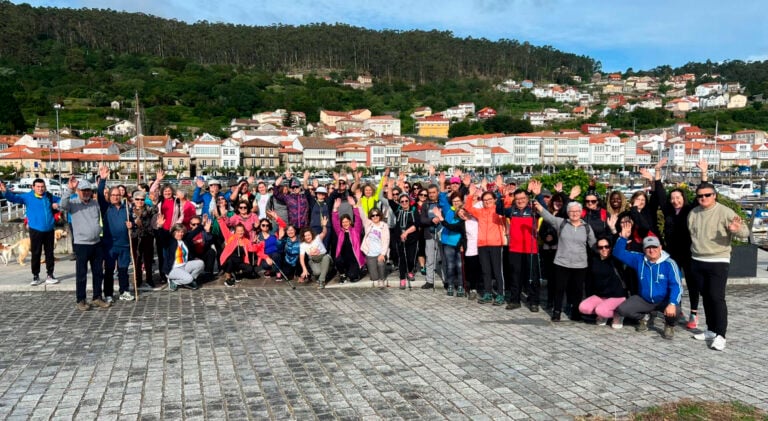 Gran éxito de participaron nas andainas do Camiño a Santiago pola Ría de Muros Noia