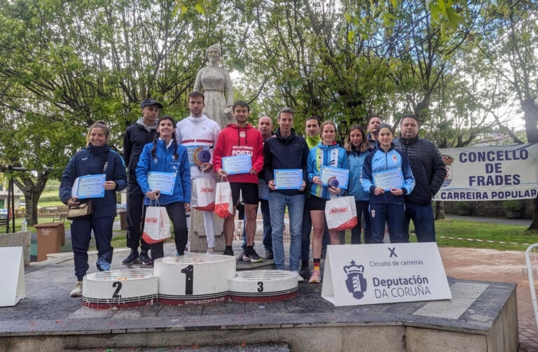 Jorge Puig Malvar e Uxía Pérez Bugarín gañan a IX Carreira Pedestre Popular de Frades
