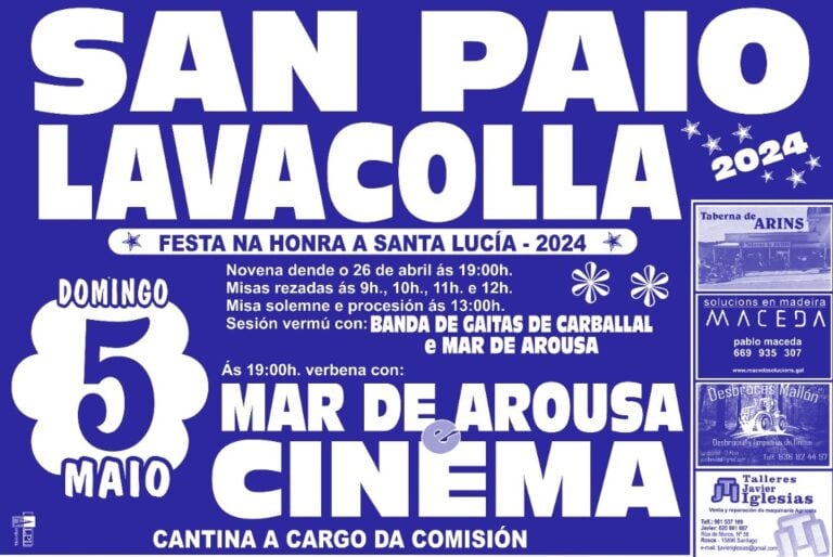 La parroquia compostelana de San Paio (Lavacolla) celebra este domingo la fiesta de Santa Lucía