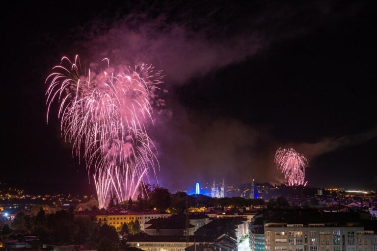 Así serán os fogos do Apóstolo deste ano en Compostela