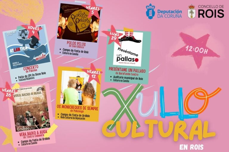 ‘Xullo Cultural’ en Rois ofrece unha ampla oferta de espectáculos para a cativada
