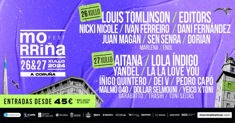 Todo listo para el Morriña Festival, los días 26 y 27 en A Coruña