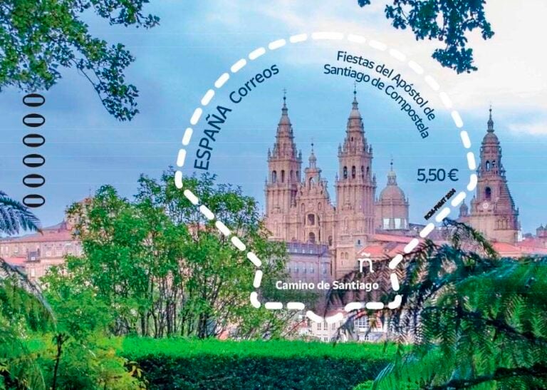 Correos lanza un sello dedicado a las Fiestas del Apóstol y al Camino de Santiago