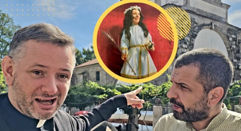 El párroco de Brión defiende la controvertida nueva imagen de Santa Minia