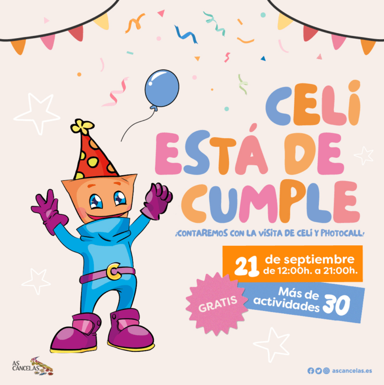 As Cancelas celebra el cumpleaños de su mascota Celi con una gran fiesta infantil