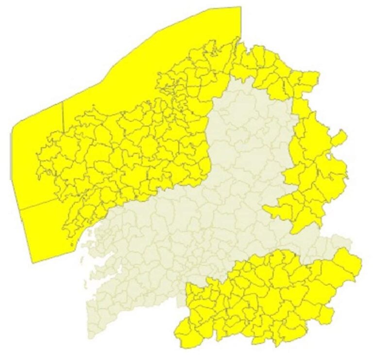Aviso amarillo por fuertes vientos en A Coruña, Lugo y Ourense