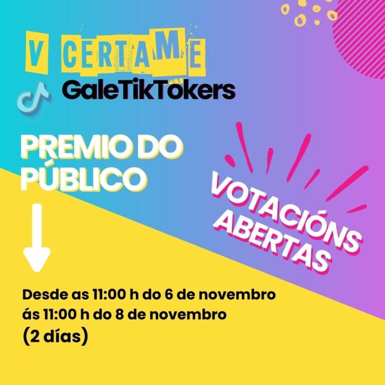 Xa podes escoller os vídeos gañadores do público do certame Galetiktokers