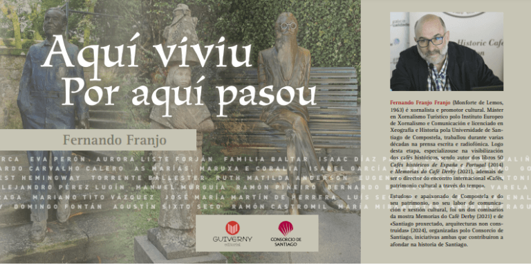 Fernando Franjo presenta o libro ‘Aquí viviu, por aquí pasou’, unha viaxe histórica por Compostela