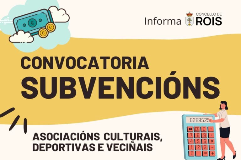 Rois abre o prazo para que as asociacións culturais, deportivas e veciñais soliciten as axudas municipais