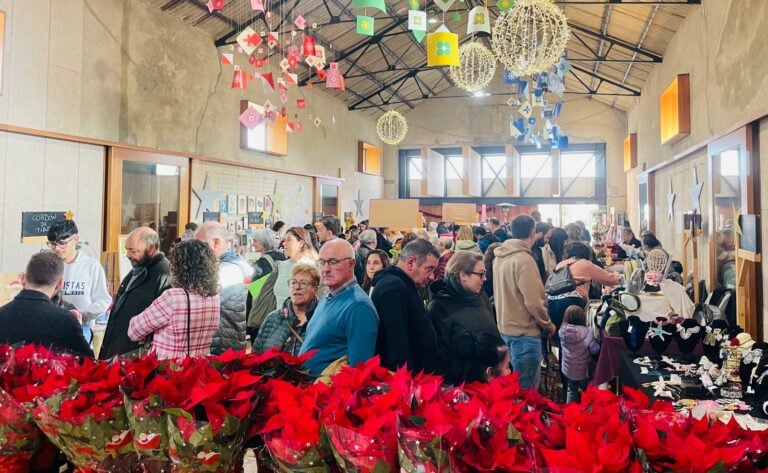O mal tempo non freou o Mercadiño de Nadal en Vedra