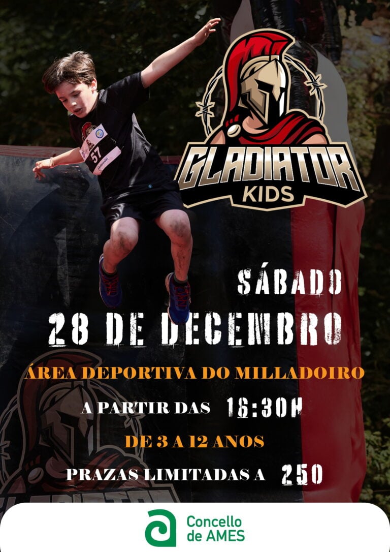 Ames organiza unha nova iniciativa para este Nadal, a Gladiator Race Kids
