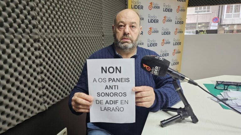 «Un muro no corazón de Laraño»: os veciños loitan contra a instalación de paneis antisonoros de Adif