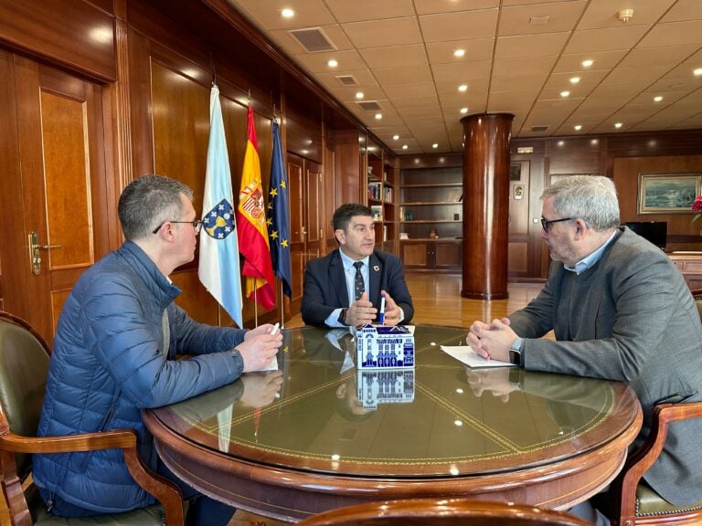 Blas García e Pedro Blanco acordan crear unha comisión para supervisar as obras no Milladoiro