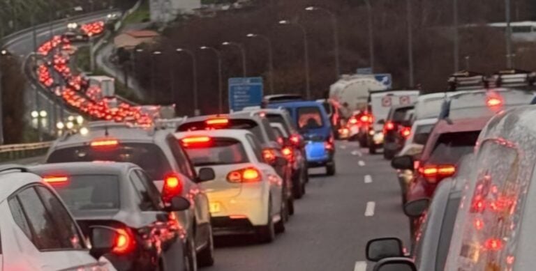 A AP-9, escenario de novo de dous accidentes consecutivos en Santiago