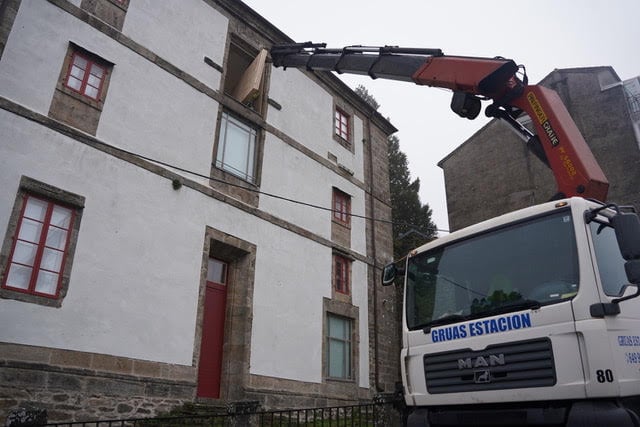 Comezan as obras de instalación dunha pasarela de unión en San Domingos de Bonaval
