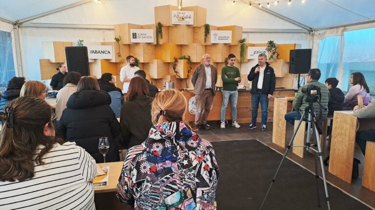 Cheo total no showcooking do Cocido de Lalín celebrado en Lestedo