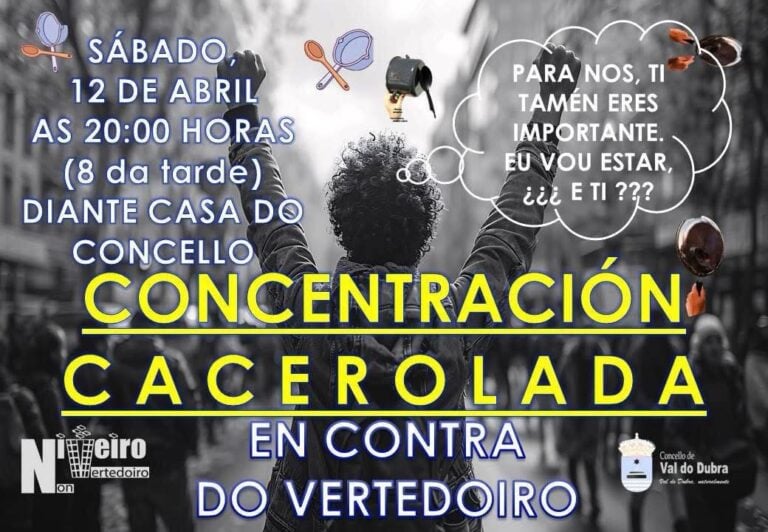 Vecinos de Val do Dubra convocan una cacerolada contra el proyecto del vertedero de Niveiro