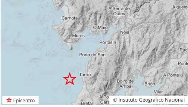 Pequeno tremor de terra fronte a Porto do Son