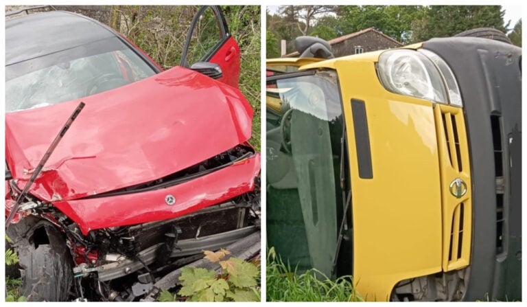 Dúas persoas feridas nun accidente na AC-543, en Rois