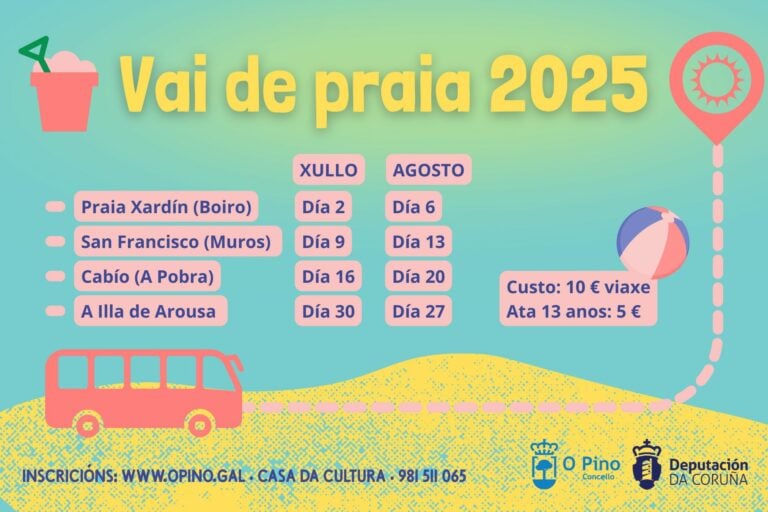 O Pino pon en marcha unha nova edición do programa Vai de Praia