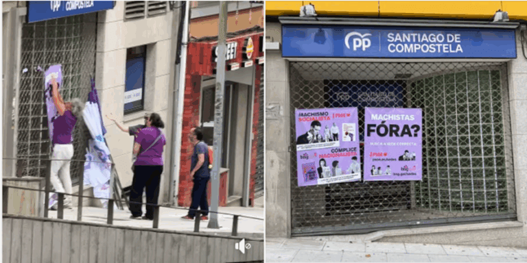 O PP de Santiago esíxelle ao BNG que condene os actos vandálicos perpetrados na sede local