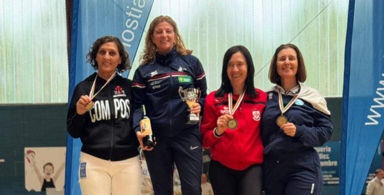 Compostela Esgrima brilla en el Campeonato de España de Veteranos en Donostia