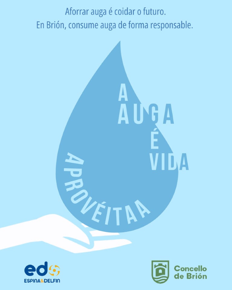 O Concello de Brión e Espina & Delfín fan un chamamento ao consumo responsable de auga