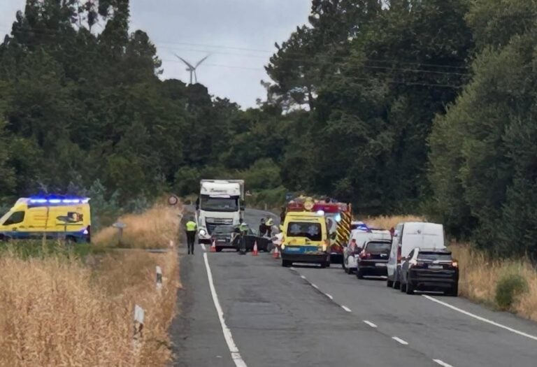 Dous falecidos nun accidente de tráfico en Silleda