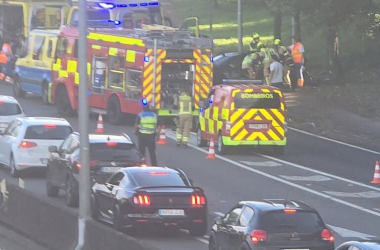 Fin de semana con múltiples accidentes e tres feridos graves en Santiago