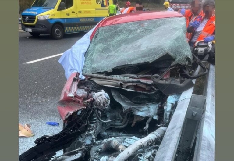 Dous mozos perden a vida nun sinistro na A-54 ao seu paso polo Pino