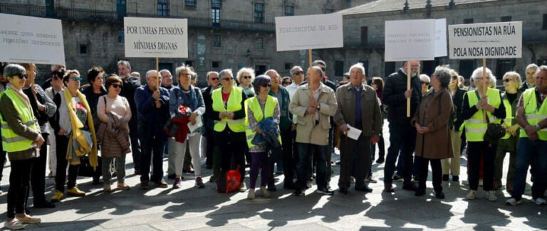«As pensións non están en risco agora, pero preocupa 2050», advirten os pensionistas de Compostela