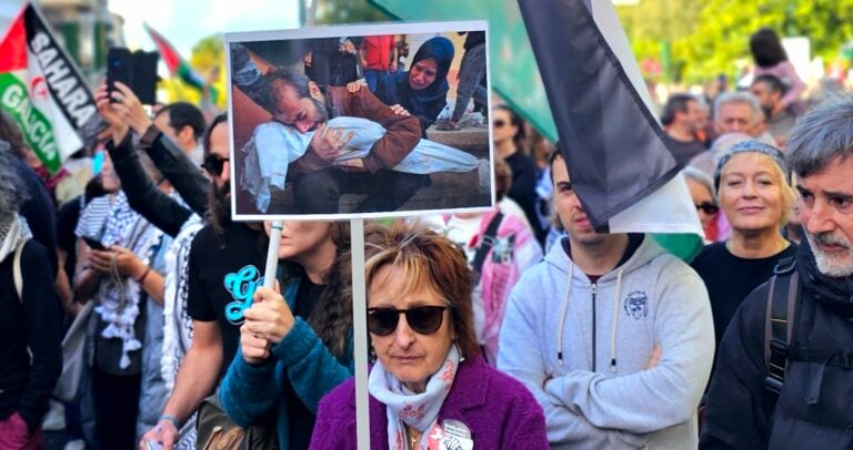 Unha das maiores protestas en Galicia dos últimos anos reclama o fin do xenocidio en Gaza
