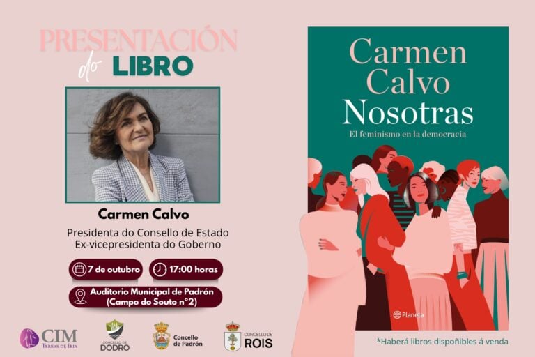 Padrón acolle a presentación do libro ‘Nosotras: el feminismo en la democracia’ de Carmen Calvo