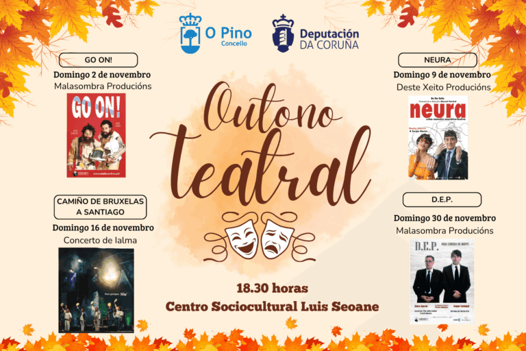 Outono Teatral volve ao Pino os domingos de novembro con tres obras e un concerto