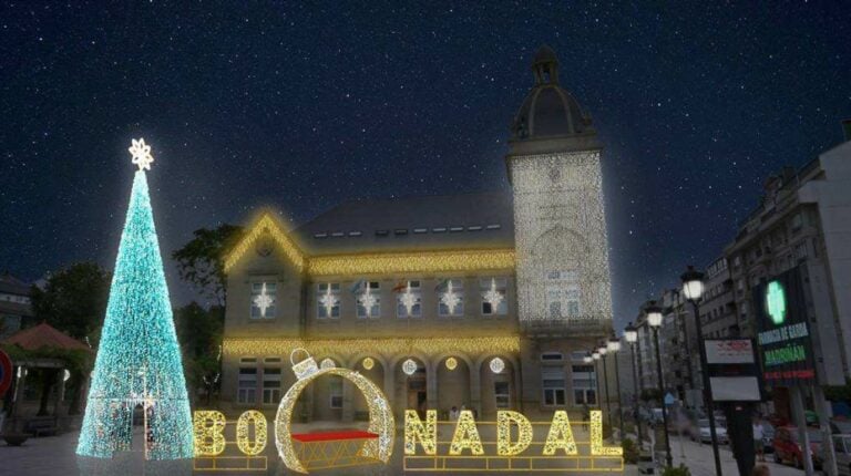 Así será a decoración do Nadal da Estrada que se acenderá o 5 de decembro