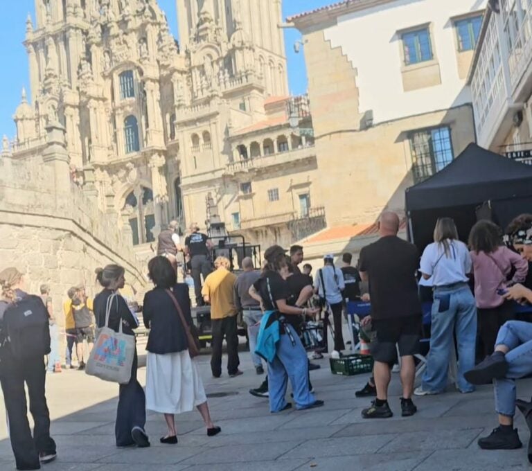 Santiago, escenario del tramo final del rodaje de la comedia italiana ‘Buen Camino’