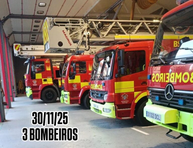 Só tres bombeiros para todo Santiago: o servizo leva máis dun mes sen cumprir mínimos operativos
