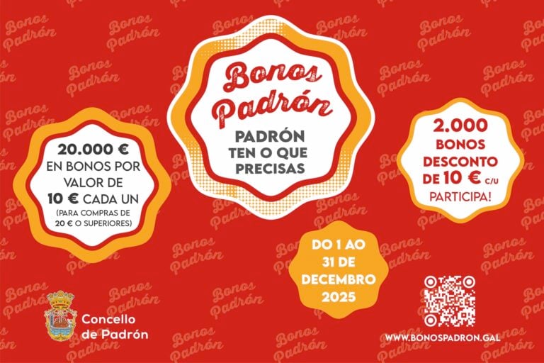A campaña Bonos Padrón inicia a súa primeira edición con alta resposta do comercio local