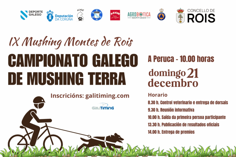 Rois acollerá o Campionato Galego de Mushing Terra o domingo 21 de decembro