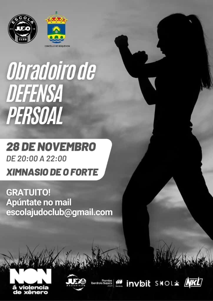 Obradoiro gratuíto de defensa persoal para mulleres en Boqueixón