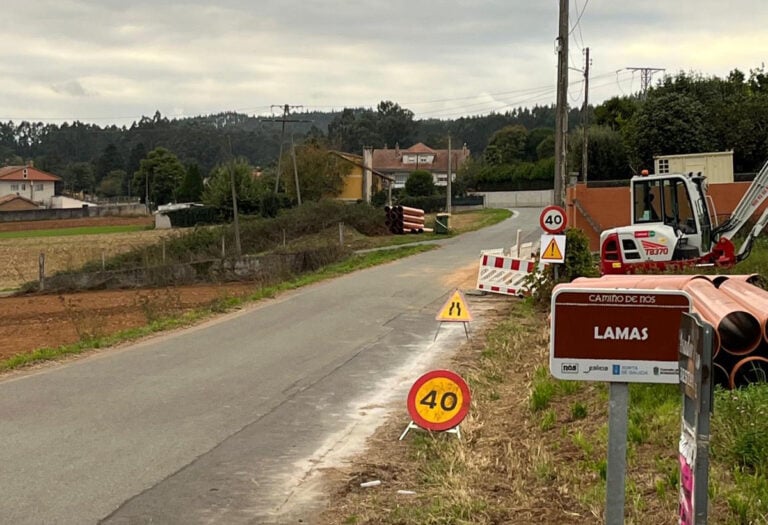 Comezan as obras de construción de dúas novas sendas peonís en Sergude e Lestedo