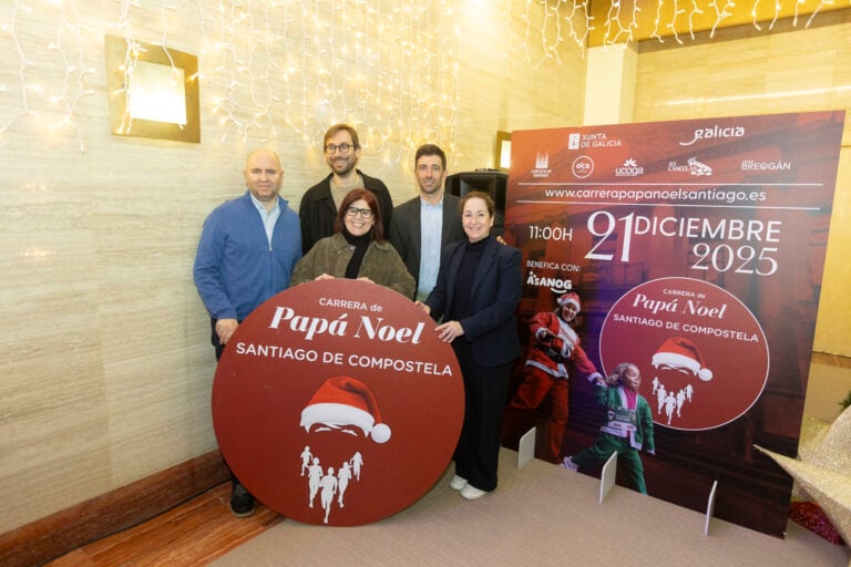 Cuenta atrás para la Carrera de Papá Noel de Santiago, que se celebra este domingo